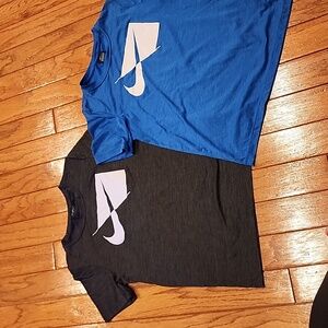 Two Boys Nike T-shirts